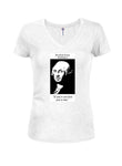 President George Washington If You're Not First You're Last Juniors V Neck T-Shirt