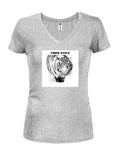 T-shirt à col en V pour juniors Tiger Style