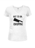 Rendez-vous à Da Choppa ! T-shirt col V junior