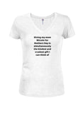 Giving my mom Bitcoin for Mothers Day Juniors V Neck T-Shirt