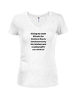 Camiseta con texto en inglés "Dándole a mi mamá Bitcoin para el Día de la Madre"