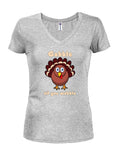 Gobble jusqu'à ce que vous vacilliez T-shirt col en V Juniors