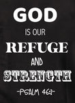 God is Our Refuge and Strength Kids T-Shirt