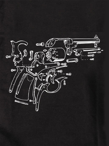 Gun Schematic T-Shirt - Five Dollar Tee Shirts