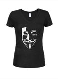 Guy Fawkes Juniors V Neck T-Shirt