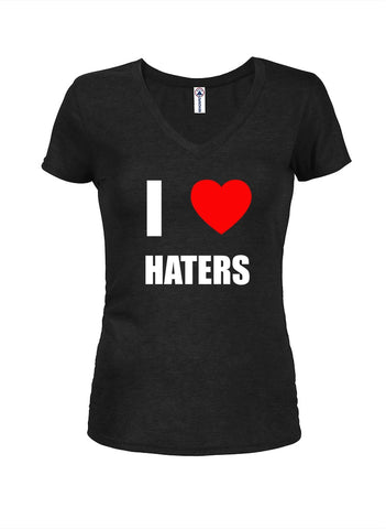 HATERS Juniors V Neck T-Shirt