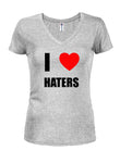 HATERS Juniors V Neck T-Shirt