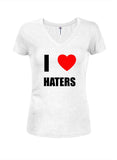 HATERS Juniors V Neck T-Shirt