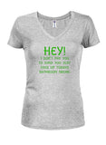 HÉ! Je ne vous paie pas pour chanter ! T-shirt col V junior