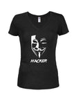 Hacker Juniors V Neck T-Shirt