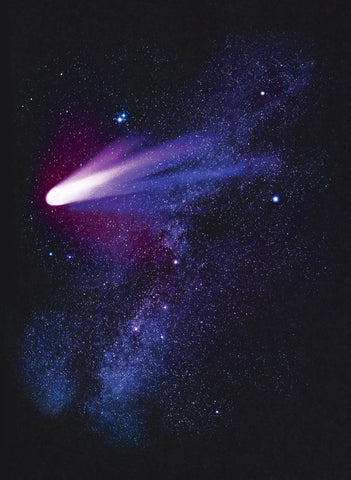 Camiseta espacial del cometa Halley