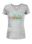 Hangin' with my Gnomies Juniors V Neck T-Shirt