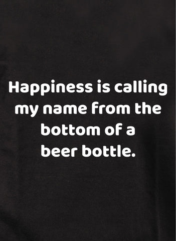 Happiness from the bottom of a beer bottle Kids T-Shirt