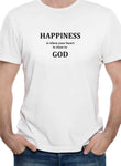 La felicidad es cuando tu CORAZÓN está cerca de DIOS Camiseta