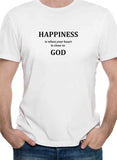 La felicidad es cuando tu CORAZÓN está cerca de DIOS Camiseta