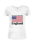 Have Fun at Work Today England Juniors V Neck T-Shirt