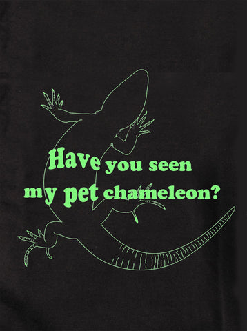 ¿Has visto a mi mascota camaleón? Camiseta para niños