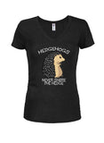 Hedgehogs Never Share the Hedge - Camiseta con cuello en V para jóvenes