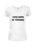 Homme de main en formation T-shirt col en V junior