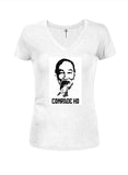 Ho Chi Minh Camarade Juniors T-shirt col en V