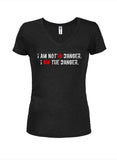 I AM NOT IN Danger. I AM THE DANGER Juniors V Neck T-Shirt