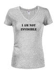 JE NE SUIS PAS INVISIBLE T-shirt col en V junior