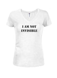 JE NE SUIS PAS INVISIBLE T-shirt col en V junior