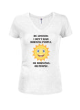 I Don't Like Morning People - Camiseta con cuello en V para jóvenes