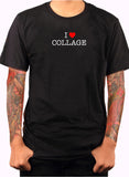 T-shirt Je coeur collage