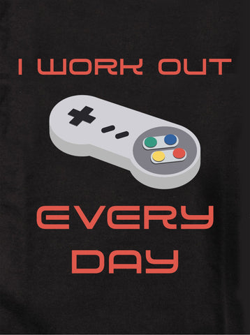 I Workout Every Day Kids T-Shirt