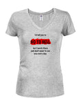I'd tell you to Go to Hell Juniors V Neck T-Shirt