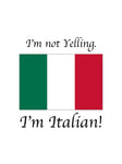 No estoy gritando, soy italiano Delantal