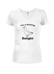 I'm a Ducking Delight - Camiseta con cuello en V para jóvenes