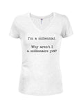 Je suis un millénaire. Pourquoi ne suis-je pas encore millionnaire ? T-shirt col V junior