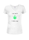 I'm high on drugs Juniors V Neck T-Shirt