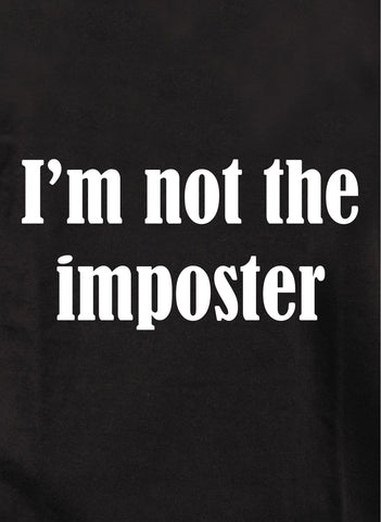No soy el impostor Camiseta para niños