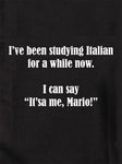 He estado estudiando camiseta italiana