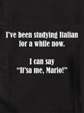 He estado estudiando camiseta italiana