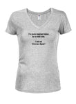 I’ve been studying Italian Juniors V Neck T-Shirt