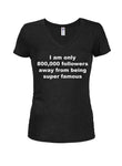 Je ne suis qu'à 800 000 abonnés T-shirt col en V junior