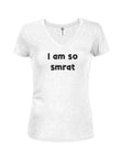 Je suis tellement intelligent T-shirt col en V Juniors