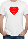 T-shirt Je crois en l'amour