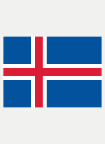 Camiseta de la bandera de Islandia