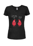 Realmente no sé mi tipo de sangre Camiseta con cuello en V para jóvenes