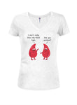 I don't really know my blood type Juniors V Neck T-Shirt