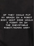 Si pudieran poner mi cerebro en una camiseta de robot