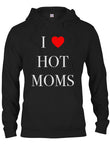 T-shirt Je coeur les mamans chaudes