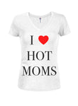 I heart hot moms T-shirt col en V junior