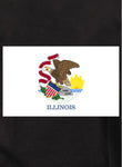 Bandera del estado de Illinois Camiseta para niños