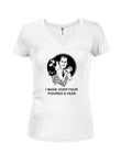 I Make Over Four Figures a Year Juniors V Neck T-Shirt